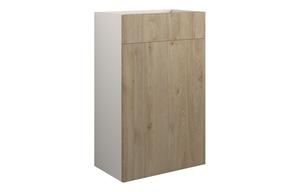Eden 500mm Standard WC Unit - Havana Oak (Grey Cab)